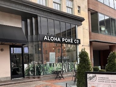 Store front at Aloha Poke Co. Dupont DC location