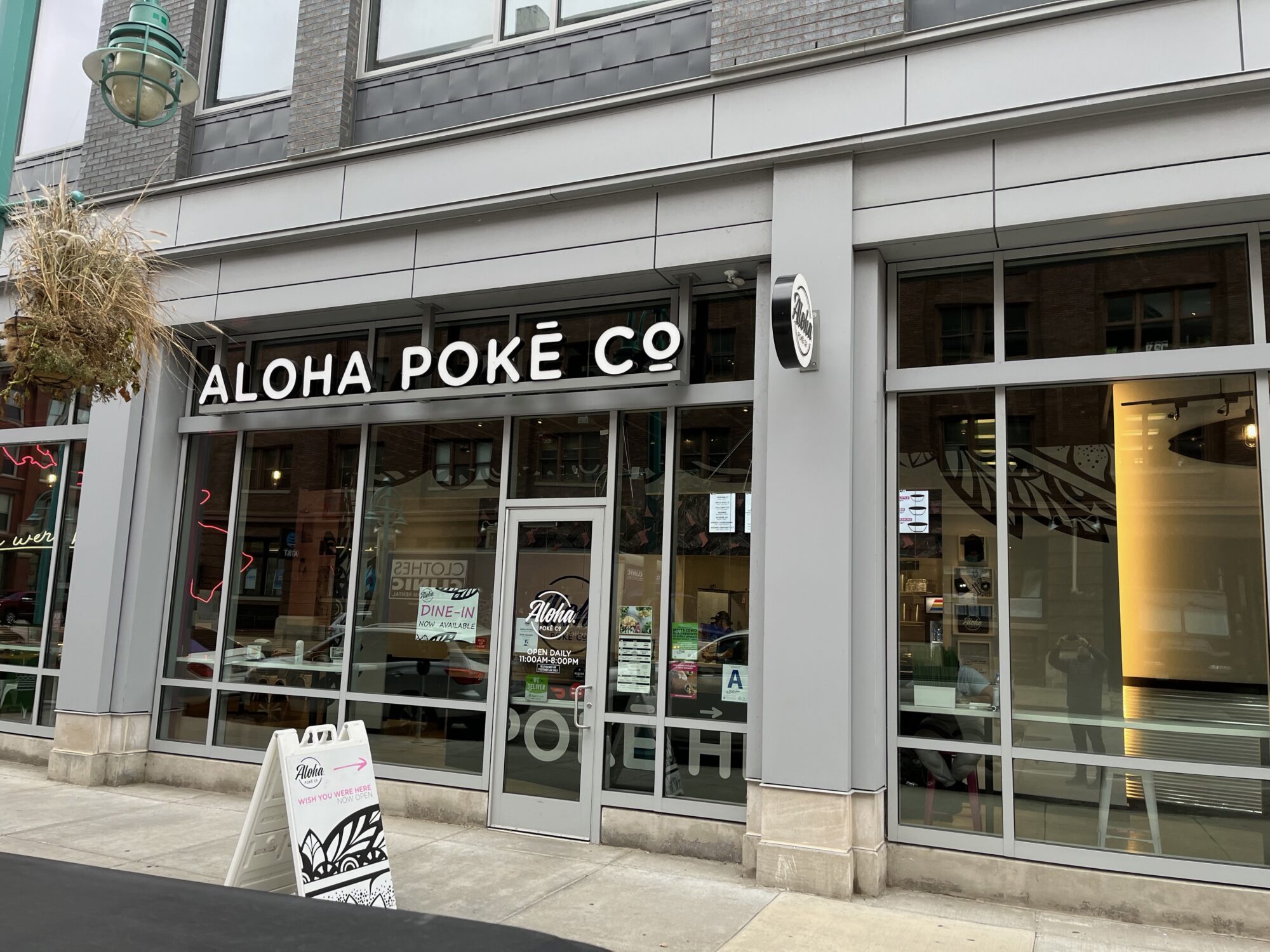 Store front at Aloha Poke Co's Milwaukee WI location