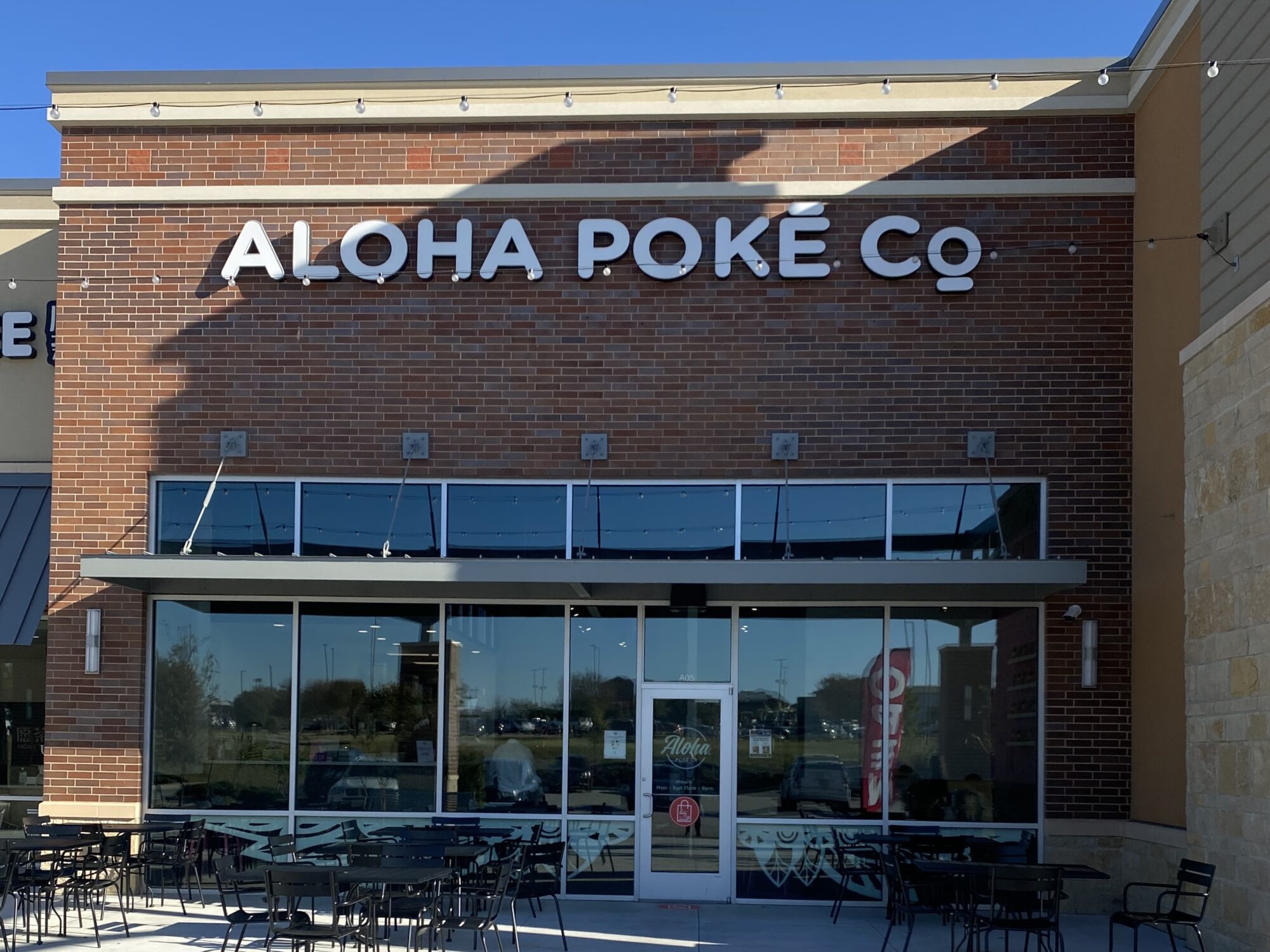 Store front at Aloha Poke Cypress TX, IL location